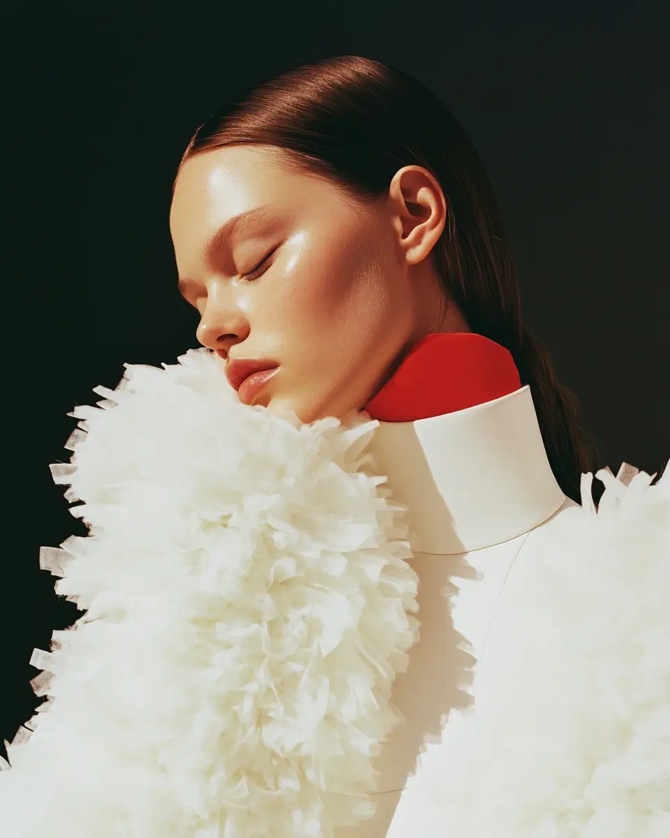 Frost Collar dress editorial