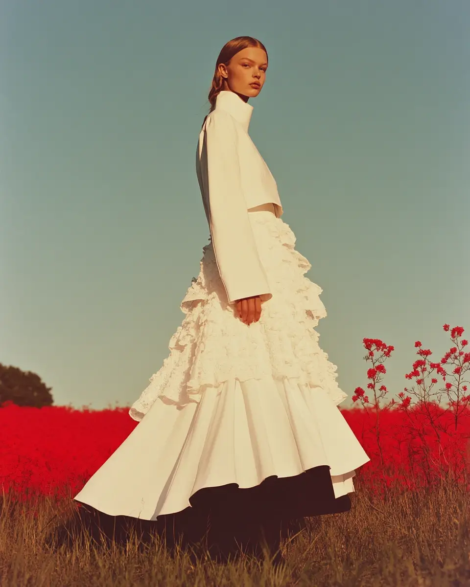 Meadow Ruffle dress editorial